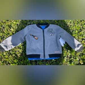 Hudson Jeans Kids Unisex Let’s Rock N Roll Bomber Jacket